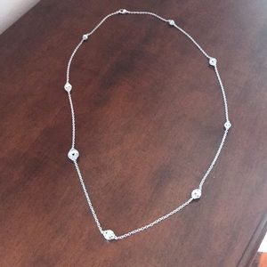 Judith Ripka Sterling Truffle Bead Necklace 36 in